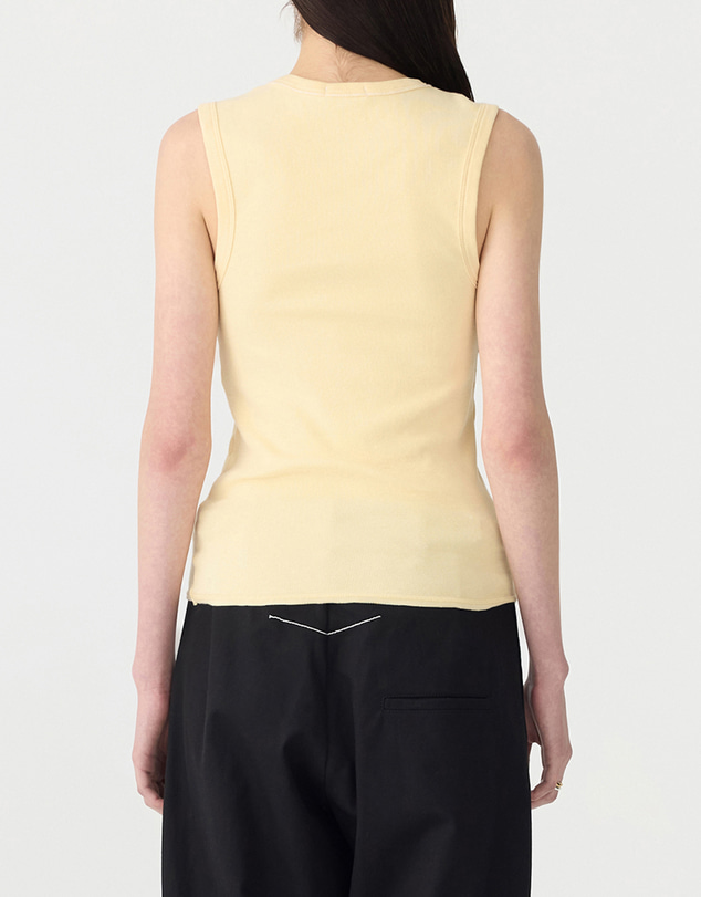 Bassike - Low Scooped Rib Tank