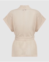 Arms Of Eve - Sardinia Wrap Top - Coconut