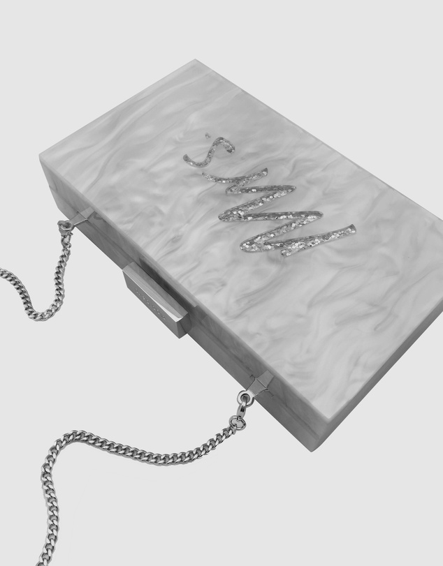 Olga Berg - MRS. Glitter Acrylic Clutch