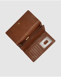 Fossil - Logan Brown RFID Flap Clutch