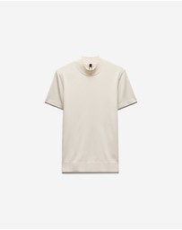 Calibre - Slim Tech Knit T-shirt Parchment