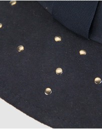 Max Alexander - Winter Felt Navy Fedora Hat