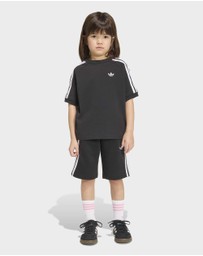 adidas Originals - 3 STRIPE SHORT TEE SET Kids