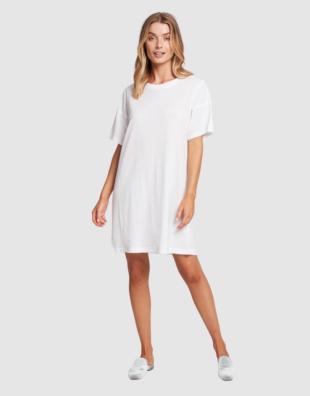 Homebodii - Homebodii Oversized Tencel Womens Sleep T-shirt