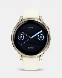 Garmin - Venu 4, 41mm, Lunar Silicone Band