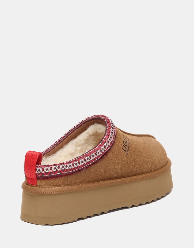 EVERAU - Australian Shepherd Ugg Tay Platform Cow Suede Upper House Shoes