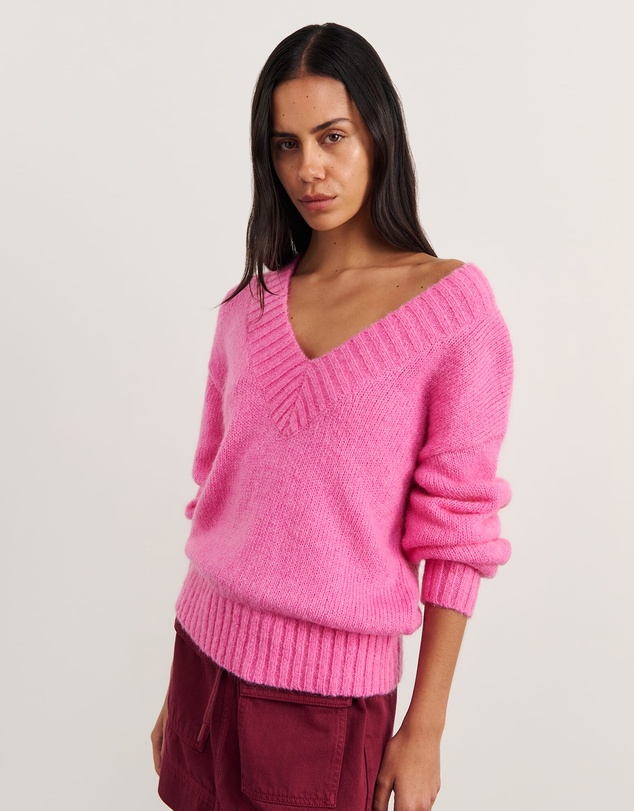 Jag - Lily V Neck Knit