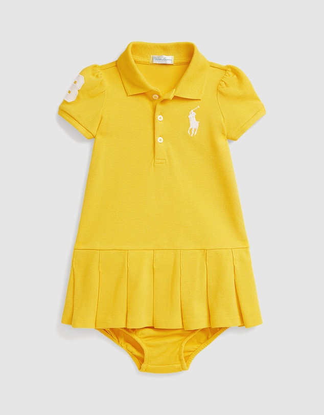 Polo Ralph Lauren - Stretch Mesh Polo Dress & Bloomers - Babies