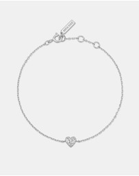 Ania Haie - Silver Sweetheart Pave Bracelet