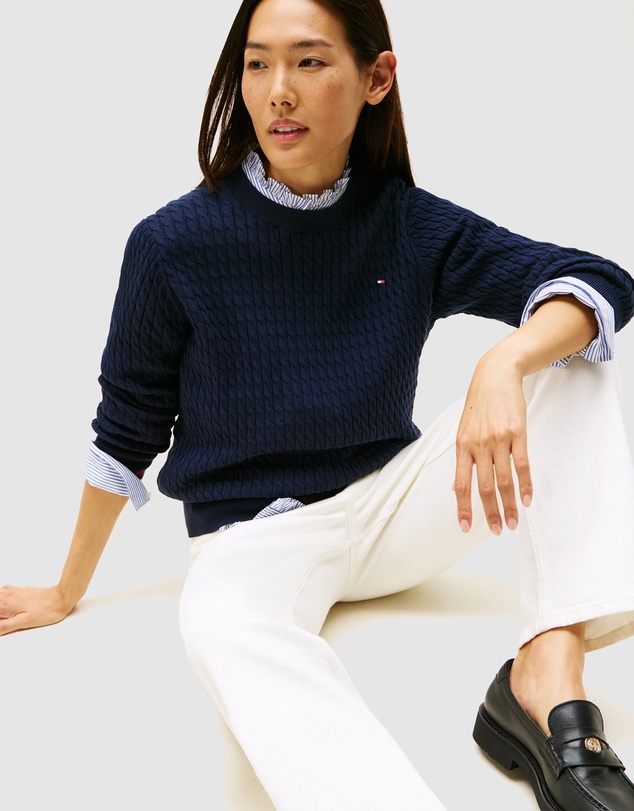 Tommy Hilfiger - Fine Gauge Cable Knit Jumper
