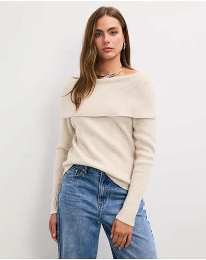 The Fated - Sammy Off Shoulder Knit Top