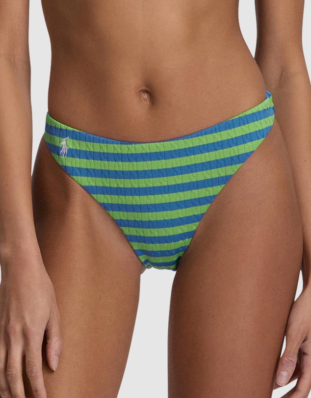 Polo Ralph Lauren - Cable Stripe Mid Rise Bikini Bottom