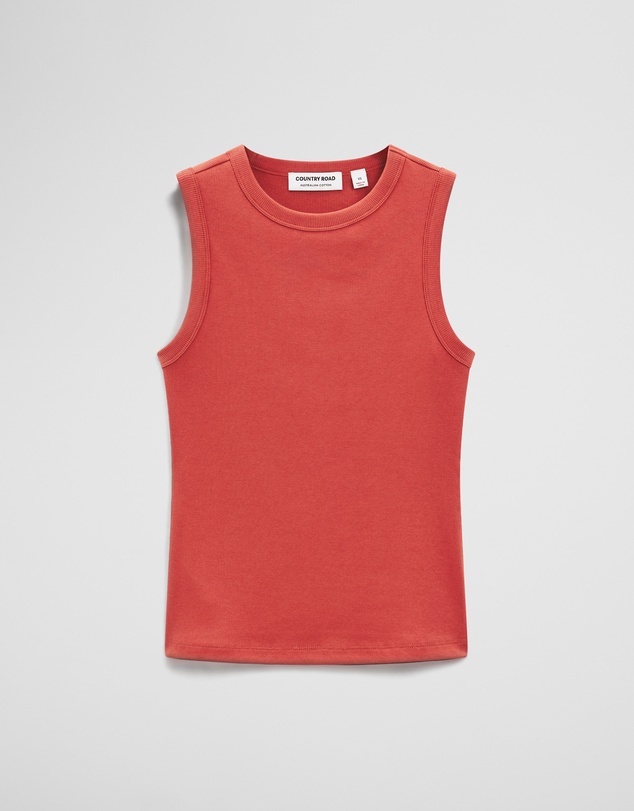 Country Road - Australian Cotton High Neck Tank