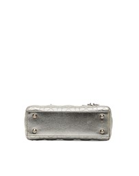 Pre-Loved by Azura Reborn - Pre-Loved Small Metallic Grained Calfskin Cannage My ABCDior Lady Dior