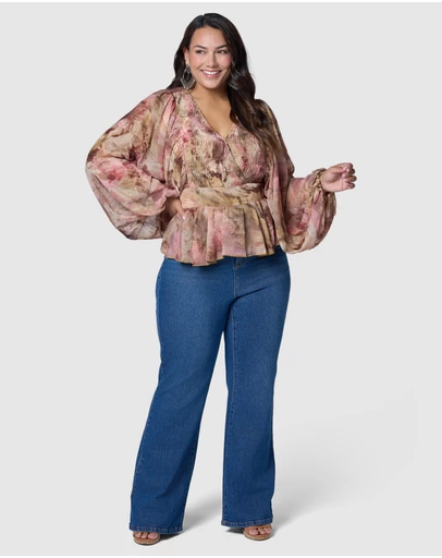 The Poetic Gypsy - Aura Peplum Blouse