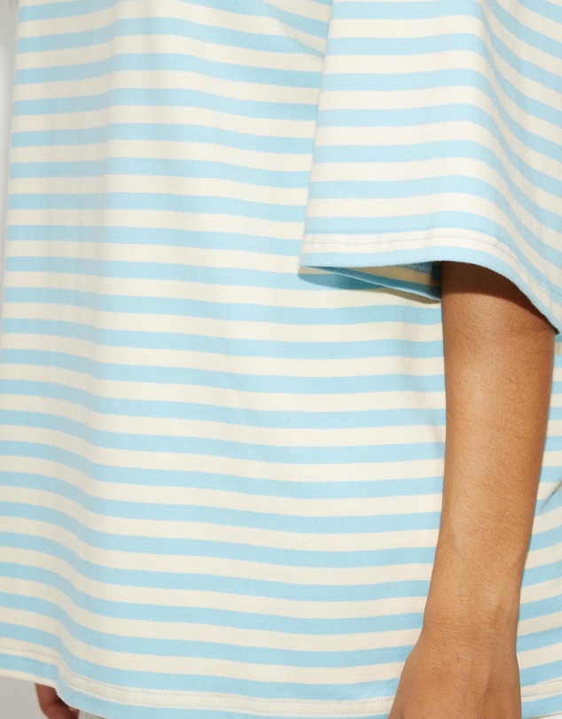 Dazie - Nostalgia Stripe Oversized Boyfriend Tee