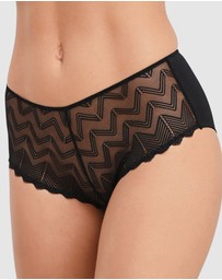 Naturana - Mid Rise Zig Zag Lace Brief