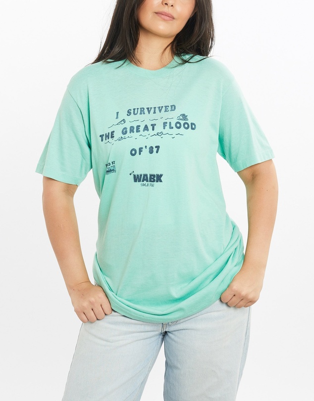 Vintage by The Real Deal - Pre Loved - Vintage 1987 I Survived The Great Flood Of '87 Tee