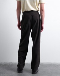 Topman - Wide Leg Check Smart Trousers