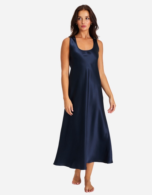 Love and Lustre - Mono Silk Long Nightdress