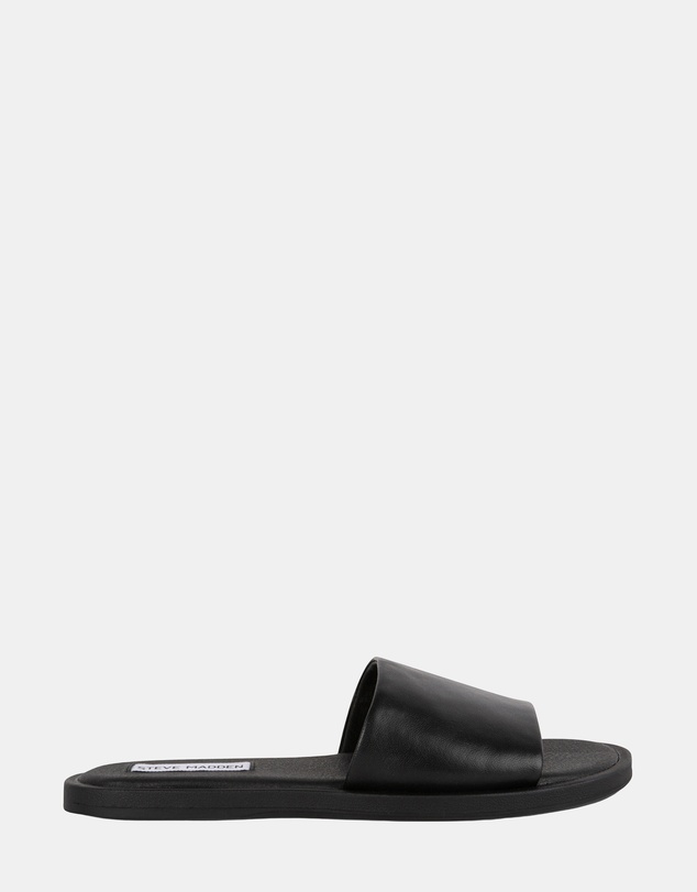 Steve Madden - Kaya Black Leather Sandals
