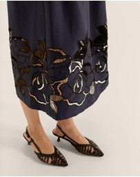 Review - Orchid Lace Midi Skirt