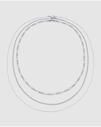 Kuzzoi - ICONIC EXCLUSIVE - Necklace Male Layered Armored Chain 925 Sterling Silver