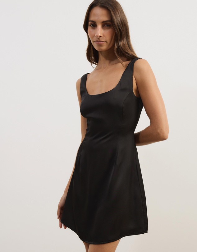 Atmos&Here - Janie Satin Mini Dress