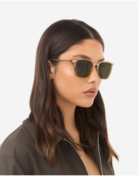 Hawkers Co - HAWKERS - Champagne Juniper Green INK Sunglasses for Men and Women UV400