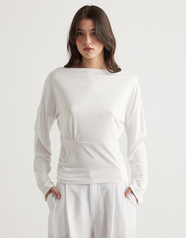 Decjuba - Tahlia Cinched Long Sleeve Top