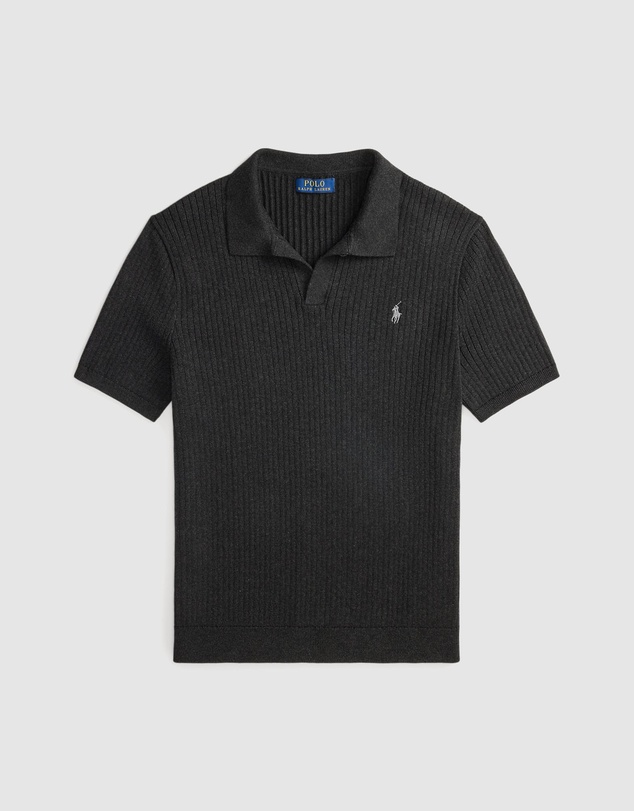 Polo Ralph Lauren - Rib-Knit Cotton Johnny-Collar Sweater