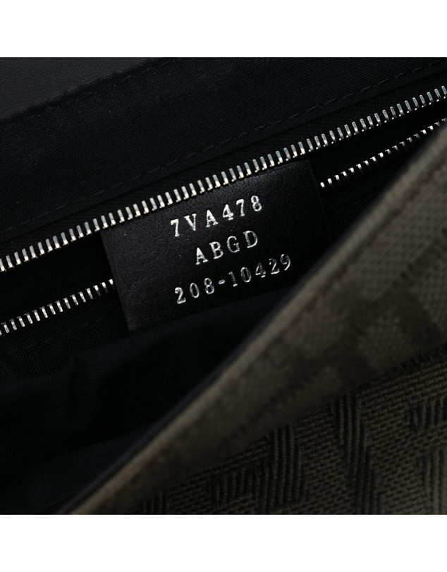 Pre-Loved by Azura Reborn - Pre-Loved Large Zucca Canvas and Leather Convertible Belt Baguette
