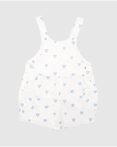 Fox & Finch - Piccolina Hearts Overalls - Kids