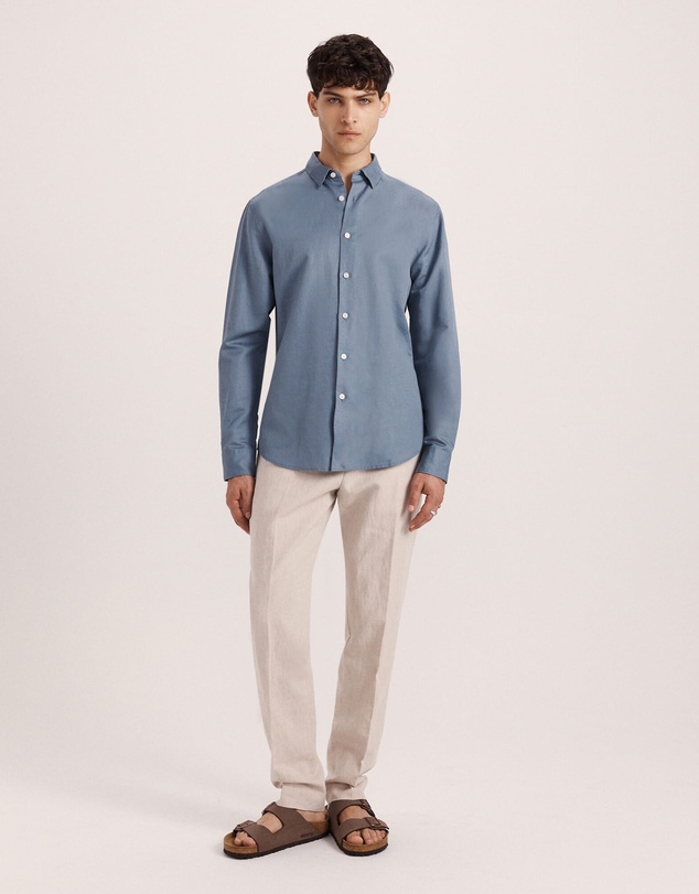 SABA - Reeves Long Sleeve Classic Linen Cotton Shirt