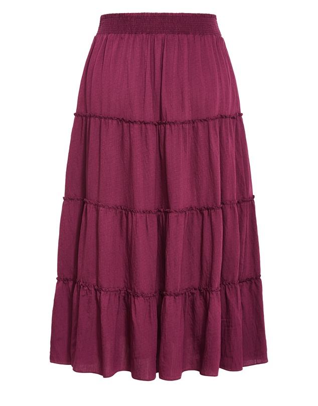 City Chic - Boho Tiered Maxi Skirt