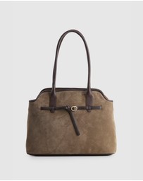 Evity - Malia Leather Suede Tote Bag
