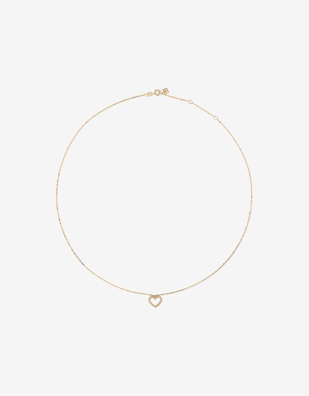 Michael Hill - Bead Heart Pendant and Stud Earrings Set in 10kt Yellow Gold