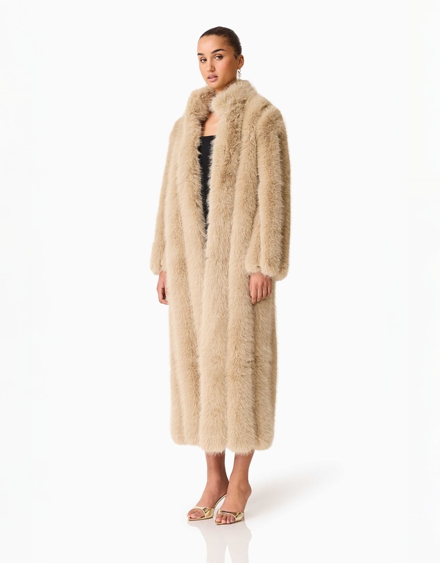 Elliatt - Faux Fur Maxi Coat