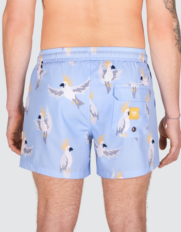 Skwosh - Mr Cocky Men's Eco Swim Shorts in Blue