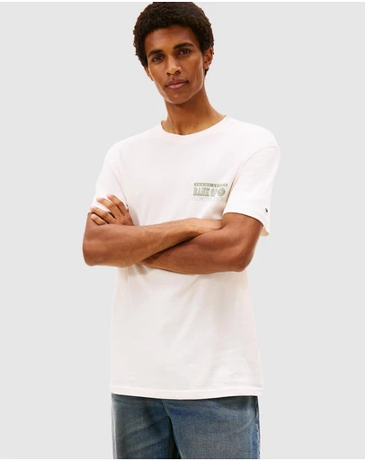 Tommy Jeans - Regular Bills Backprint Short Sleeve T-Shirt