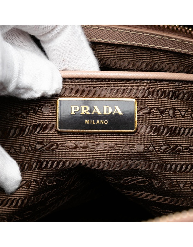 Pre-Loved by Azura Reborn - Pre-Loved Large Saffiano Lux Galleria Double Zip Satchel