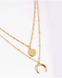 Lovisa - Gold Plated Brass Celestial Layered Necklace