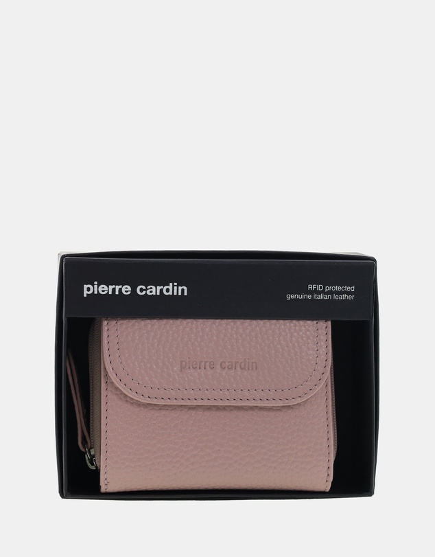 Pierre Cardin - Pierre Cardin Ladies Leather Tri-Fold Tab Wallet