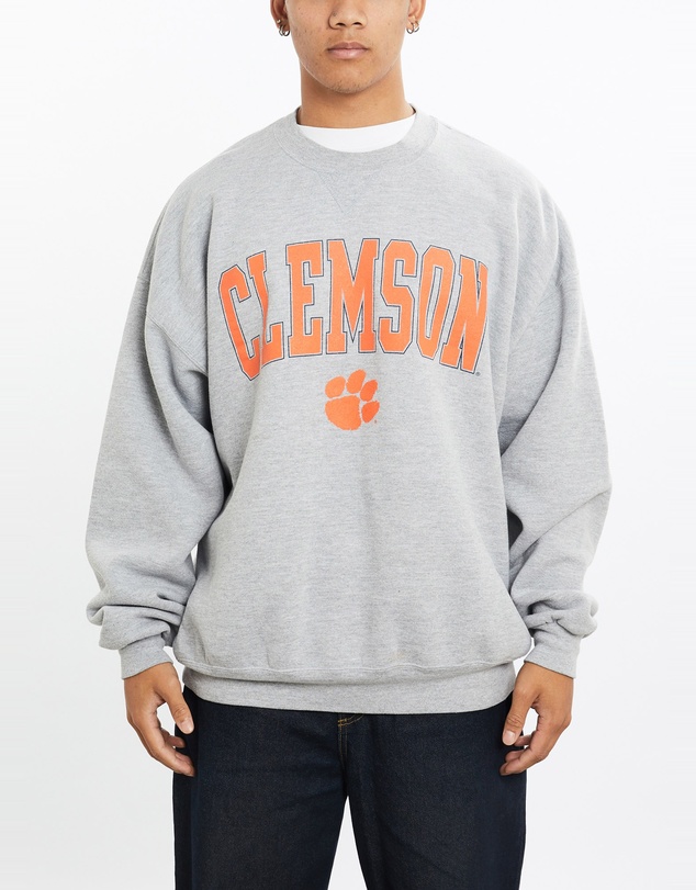 Vintage by The Real Deal - Pre Loved - Vintage 90s NCAA Clemson Tigers Sweatshirt