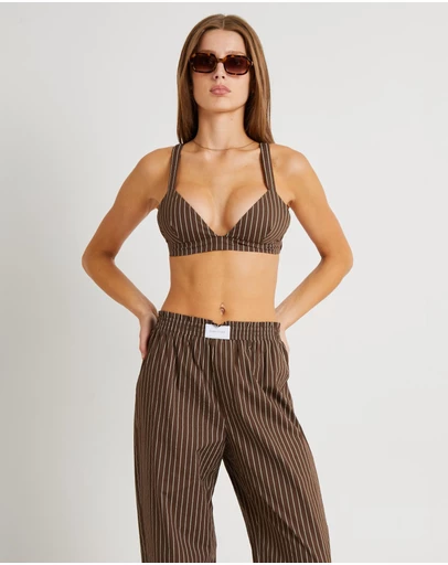 Subtitled - Poppy Stripe Bralette