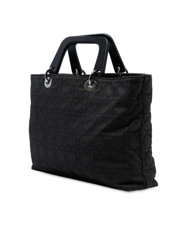 Pre-Loved by Azura Reborn - Pre-Loved Extra Large Denim Cannage Lady Dior