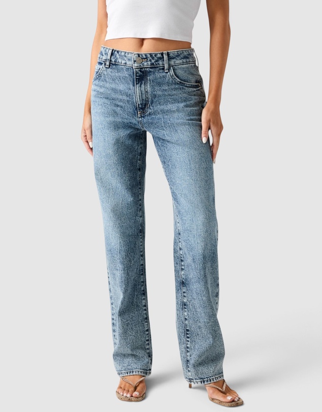 GUESS - Low-Rise Gaia Straight Leg Jeans