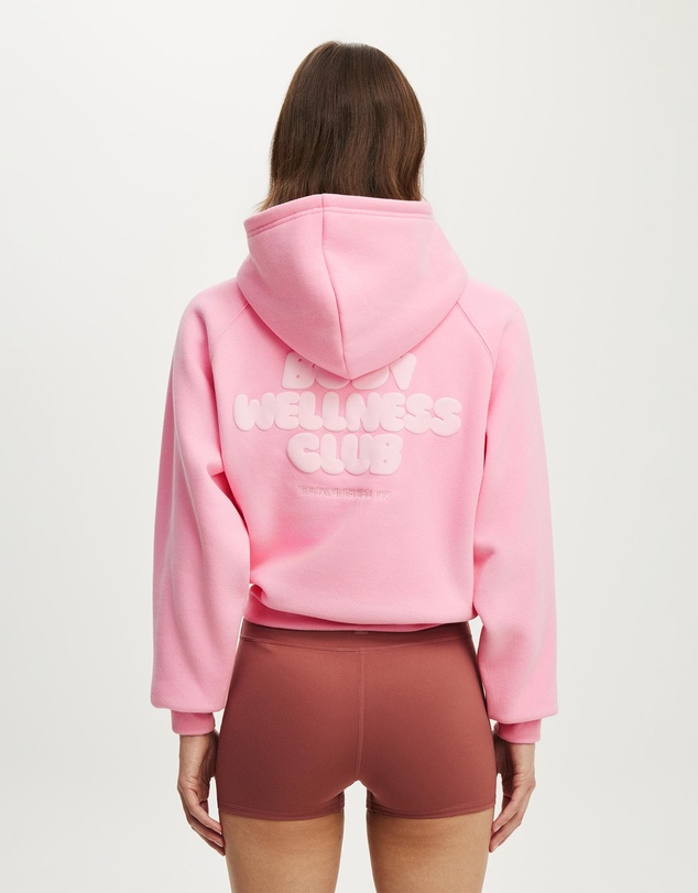 Cotton On Body Active - Plush Premium Graphic Raglan Hoodie