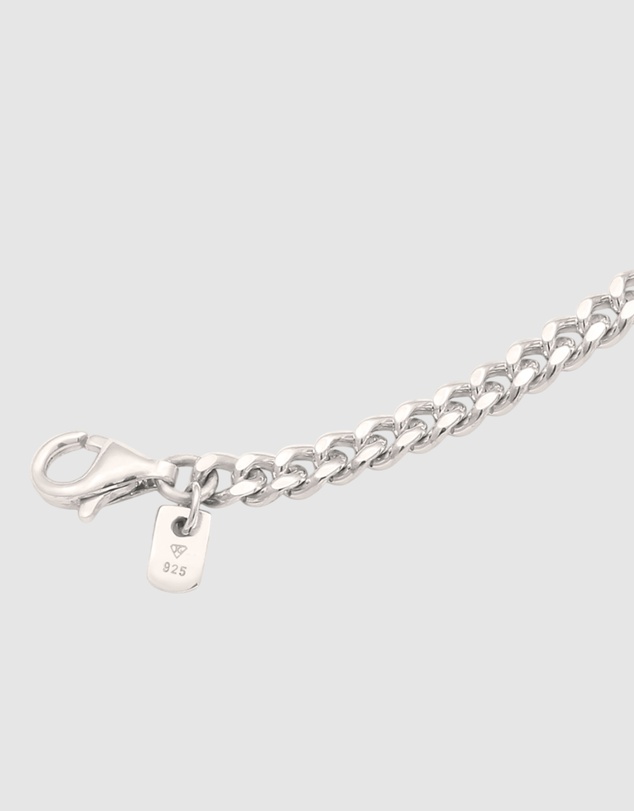 Kuzzoi - ICONIC EXCLUSIVE - Lava Bead and Chain Bracelet in 925 Silver