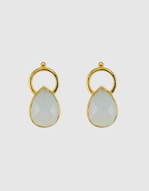Izoa - Halo Drop Earrings